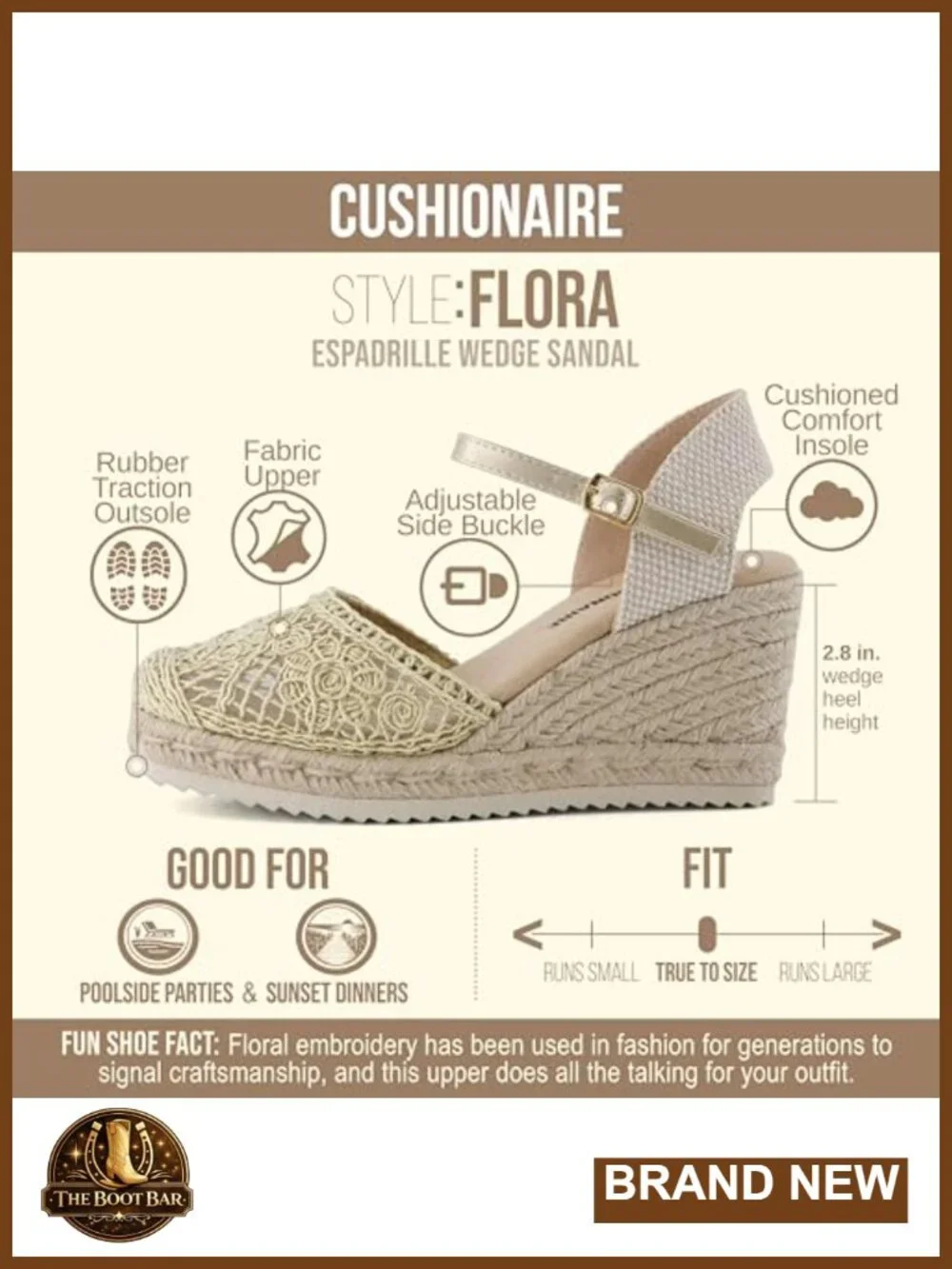 Cushioned Espadrille Wedge Sandals with Ankle Strap